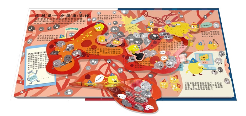 兒童衛教啟蒙：遠離病毒不生病！立體遊戲書【內含7大健康主題、50個互動機關】